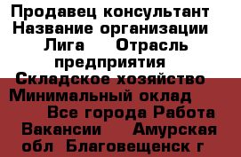 Продавец-консультант › Название организации ­ Лига-1 › Отрасль предприятия ­ Складское хозяйство › Минимальный оклад ­ 25 000 - Все города Работа » Вакансии   . Амурская обл.,Благовещенск г.